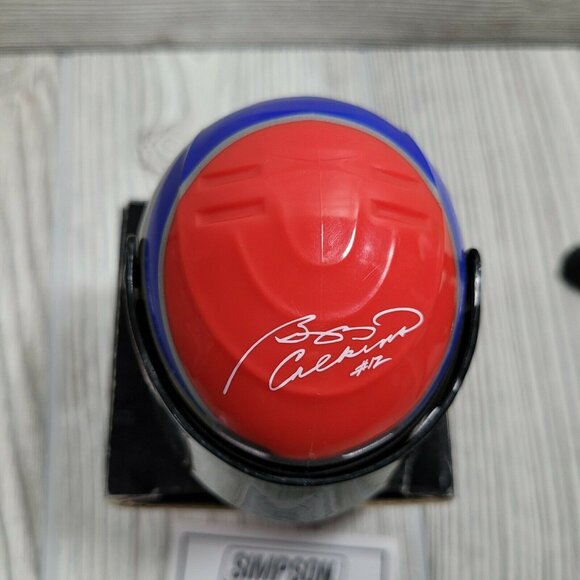 Buzz Calkins 412 Simpson Helmets Indy Racing League Collectible Mini Helmet - Picture 7 of 9